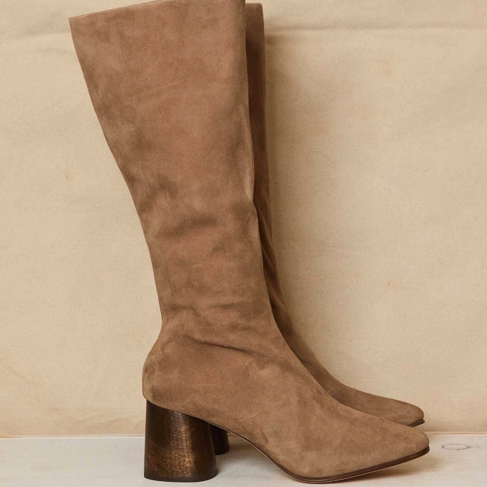 Huma Blanco Harlow Tall Boot Latte Suede